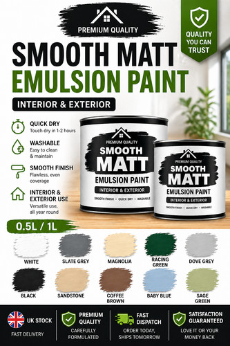 Smooth matt emulsion paint - emulsion,