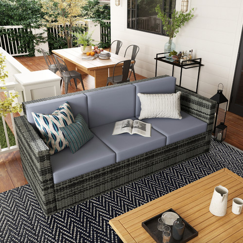 Seater rattan sofa - seater,