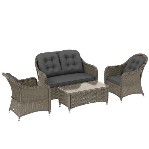 Outsunny pieces rattan sofa - outsunny,