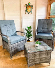 Rattan Bistro Set Garden Patio