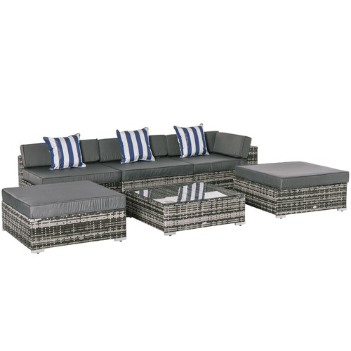 Outsunny pieces rattan - outsunny, 6