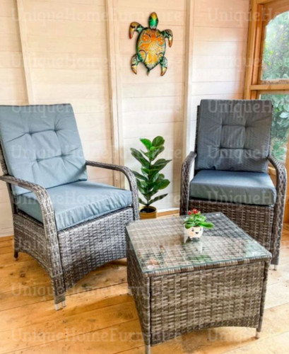 Rattan bistro set garden - rattan,